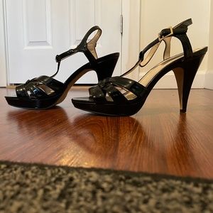 STEVE MADDEN Daarling Strappy Black Heels 9.5 Y2K